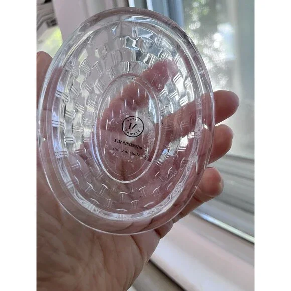 Martha Stewart Clear Duck Gibson Covered Dish On Nest Vintage Grooved - Picture 12 of 13